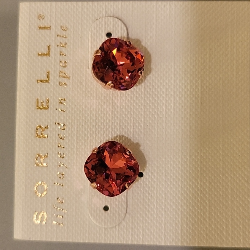 Sorrelli pink stud earrings